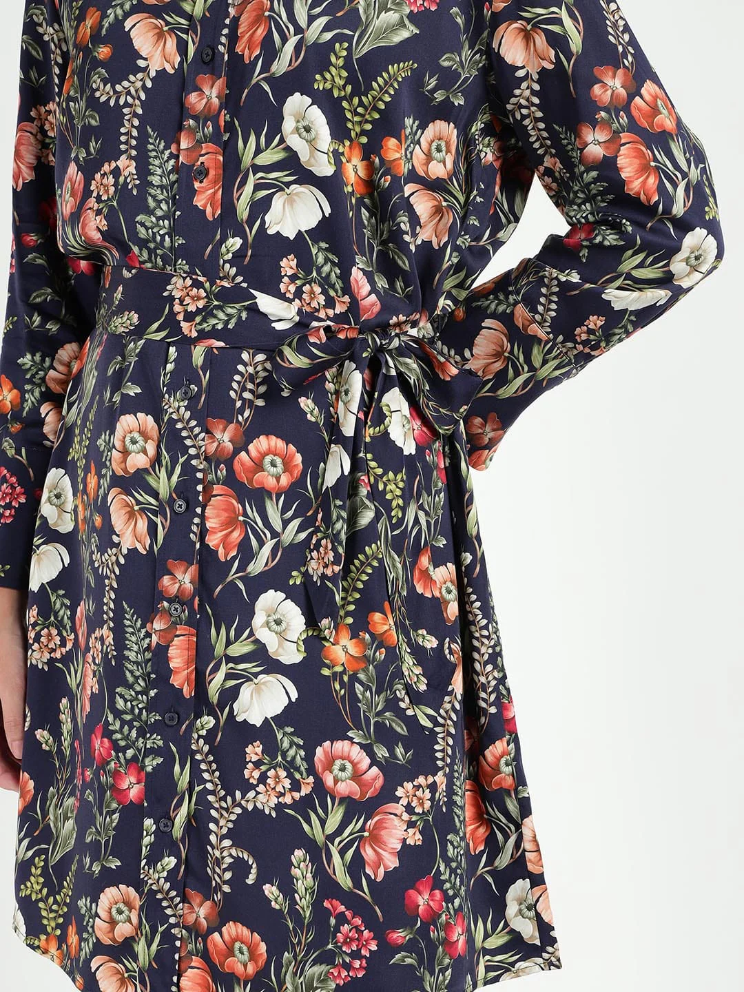 Gant Women Blue Printed Collar Dress - Image 5