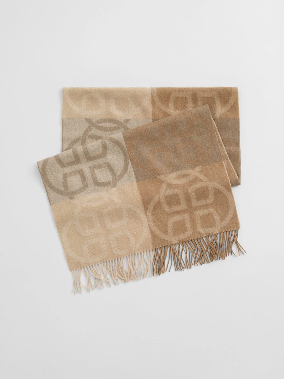 Gant Women Brown Jacquard Scarf - Image 3
