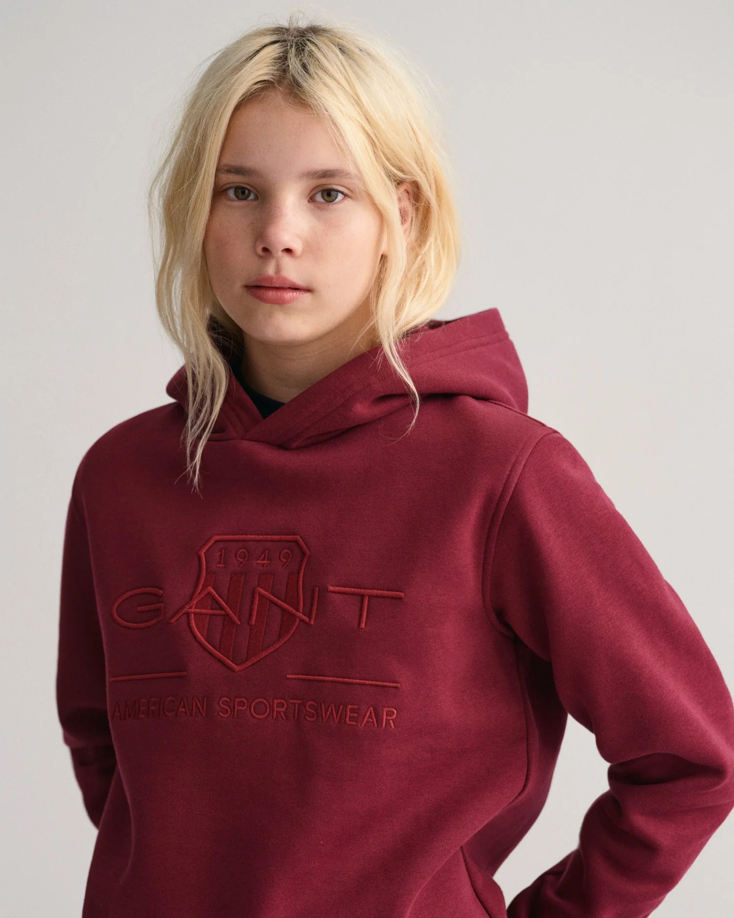 Gant Kids Embroidered Hooded Sweatshirt - Image 2