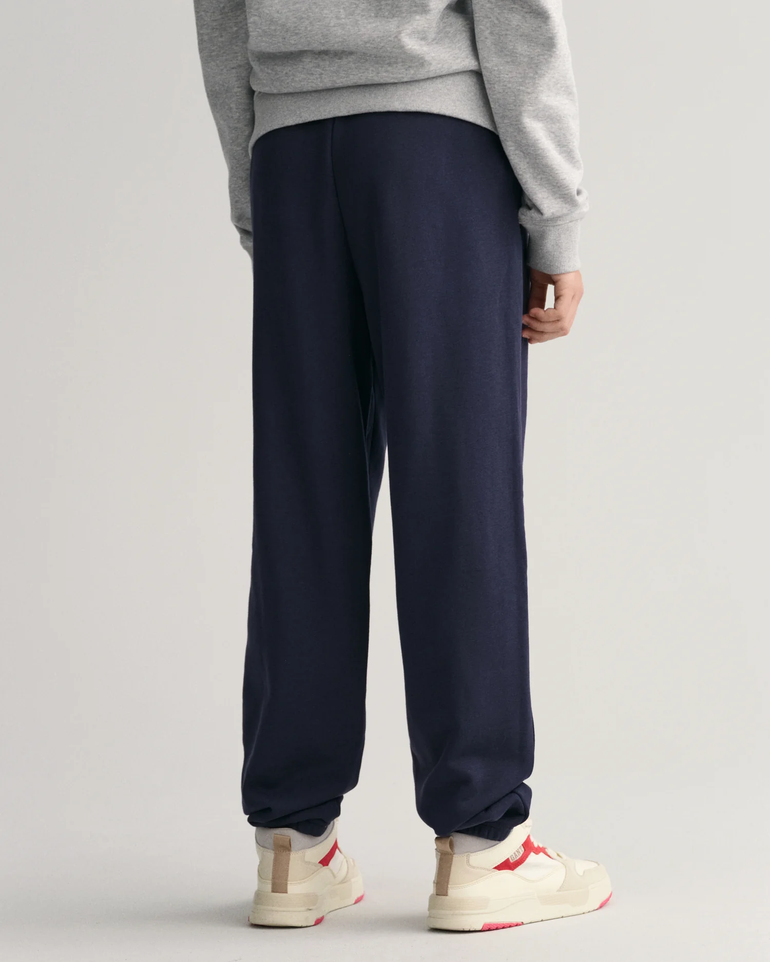 Gant Kids Navy Blue Solid Relaxed Fit Sweatpant - Image 3