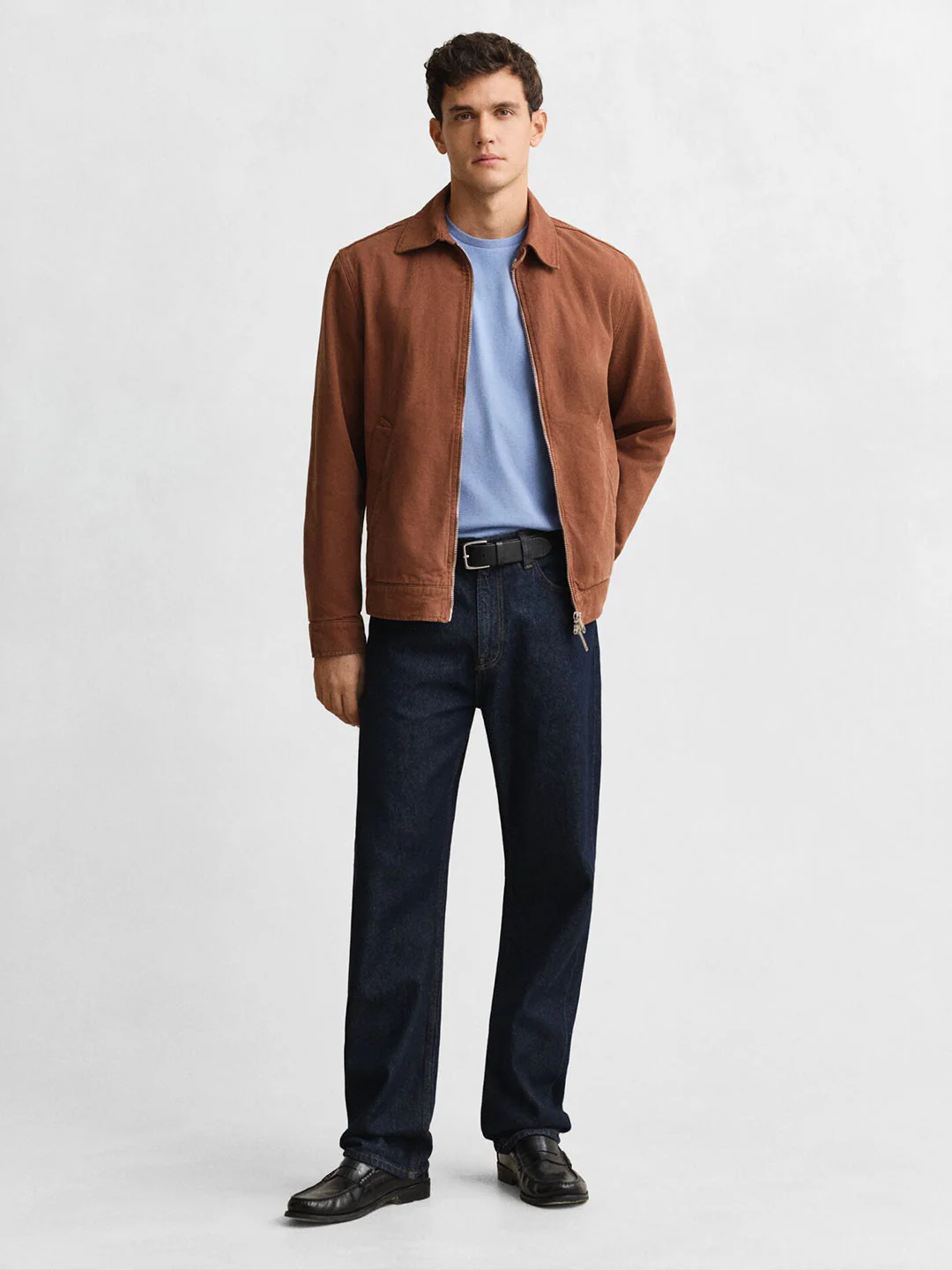 Gant Men Blue Solid Regular Fit T-Shirt - Image 3