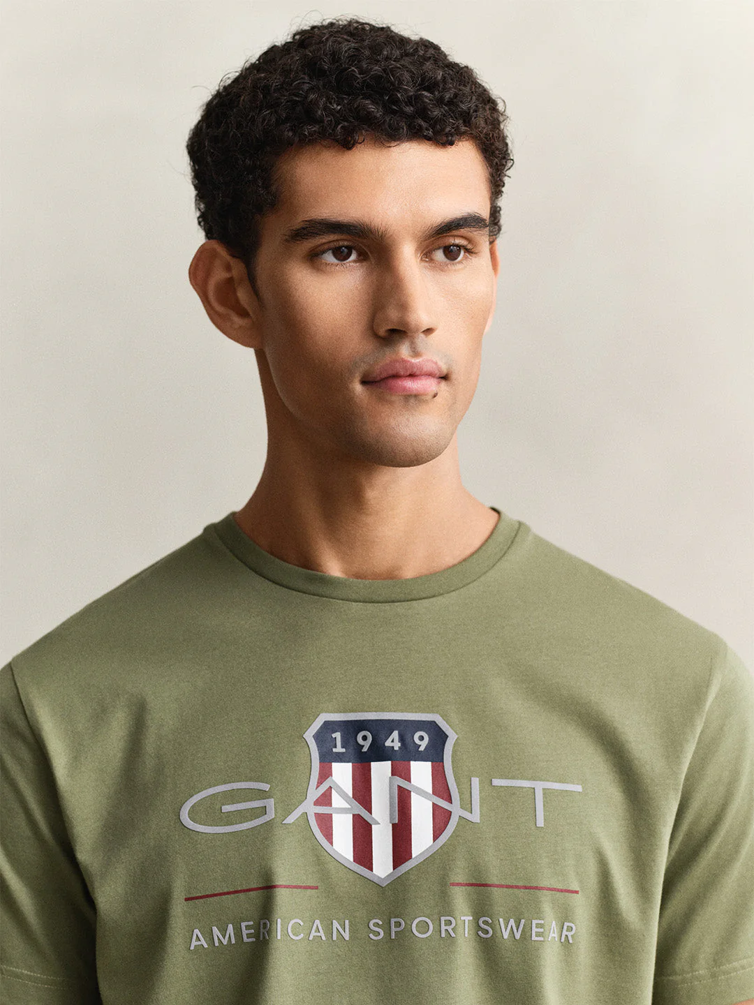 Gant Men Green Printed Regular Fit T-Shirt - Image 2