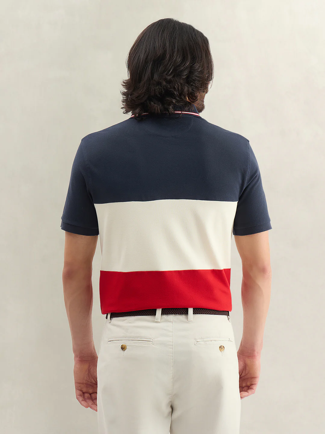 Gant Men Multicolor Colorblock Regular Fit Polo T-Shirt - Image 2