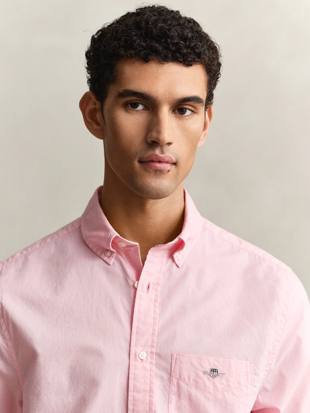 Gant Men Pink Solid Regular Fit Classic Poplin Shirt - Image 5
