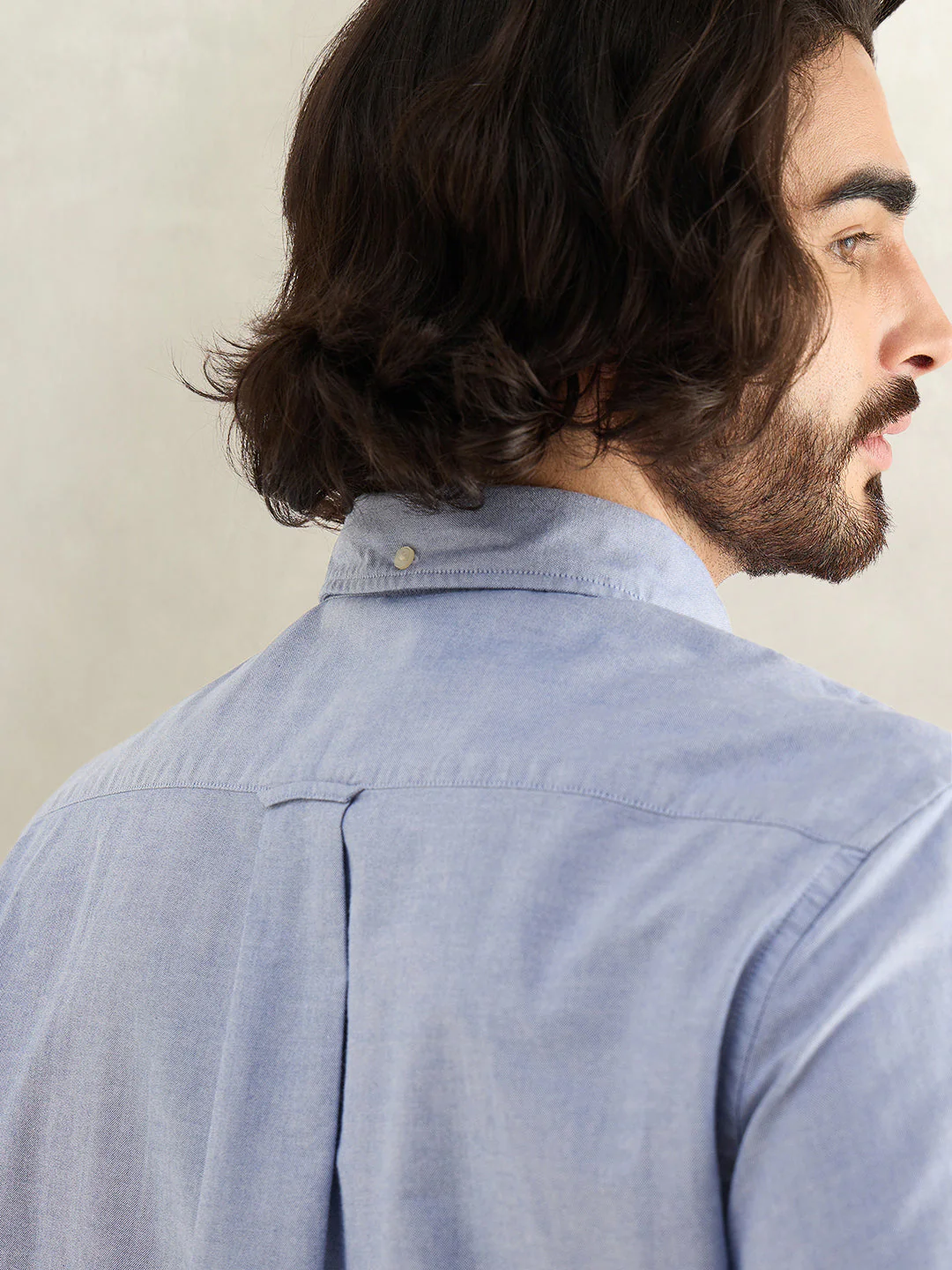 Gant Men Blue Solid Regular Fit Classic Oxford Shirt - Image 4
