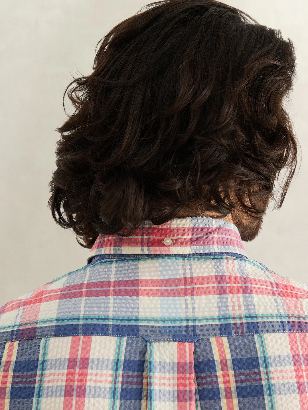 Gant Men Blue Checked Regular Fit Pure Cotton Shirt - Image 4