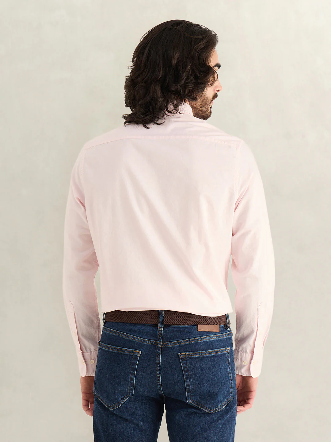 Gant Men Pink Solid Regular Fit Pure Cotton Shirt - Image 2