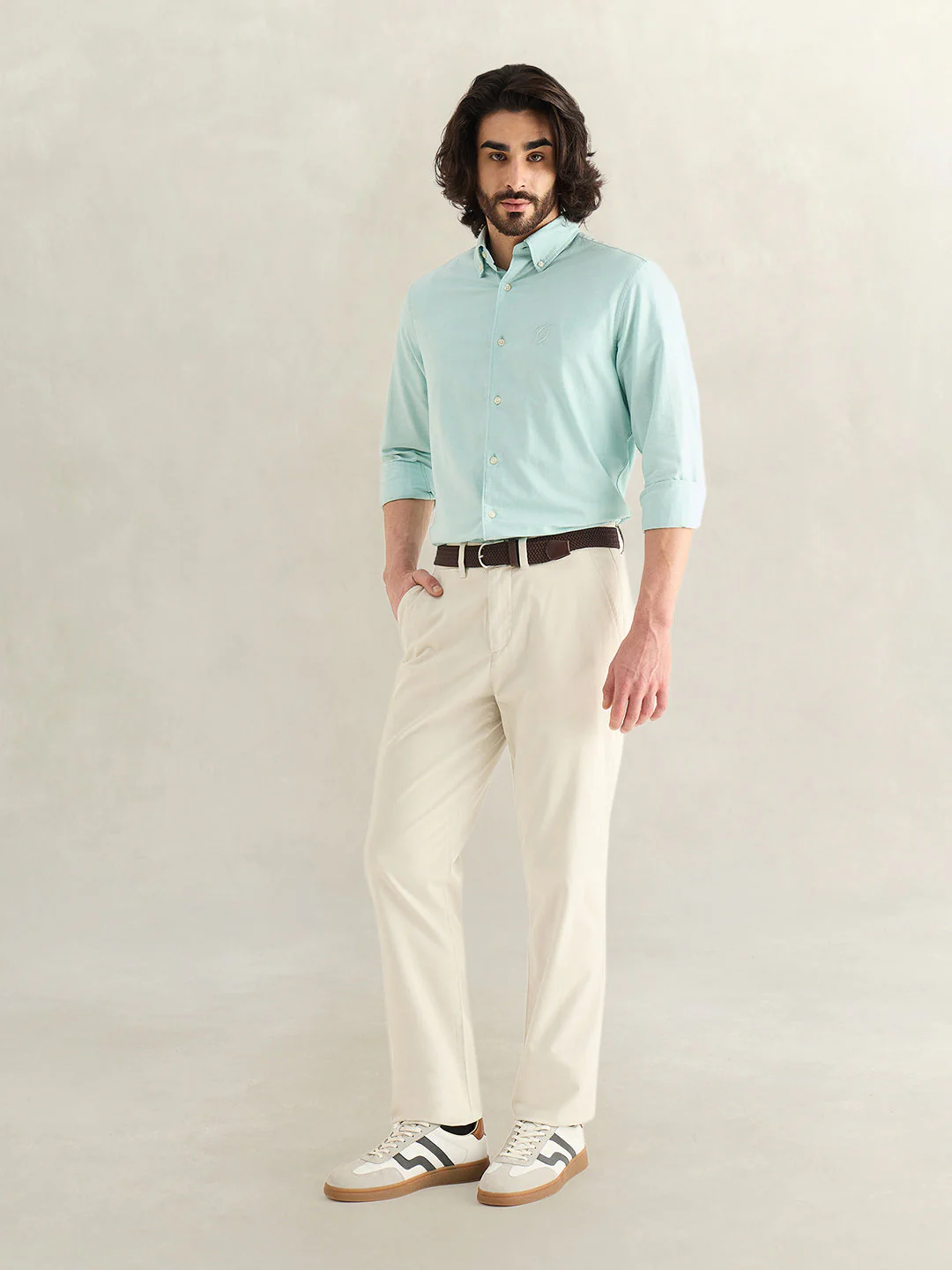 Gant Men Green Solid Regular Fit Pure Cotton Shirt - Image 3