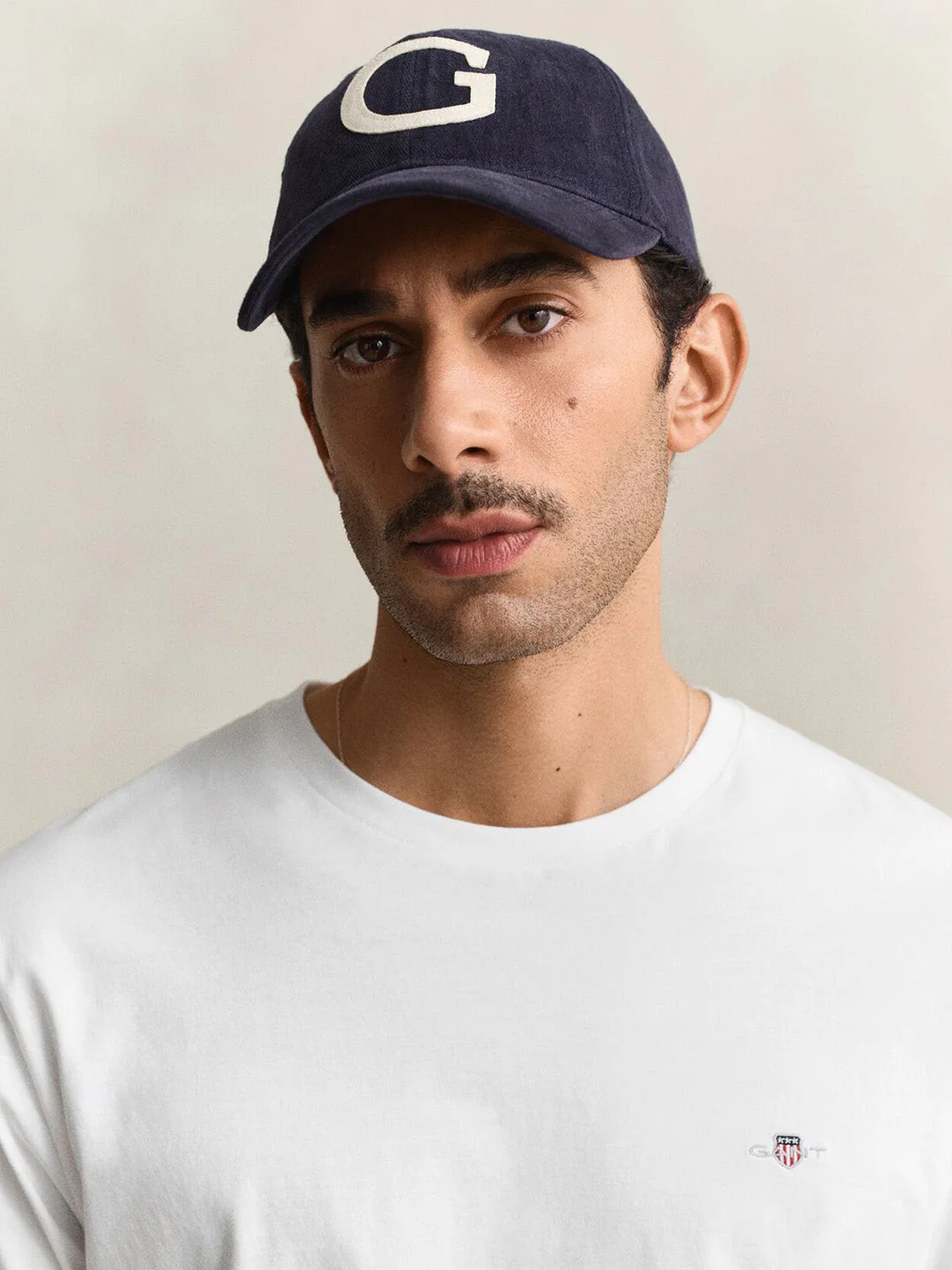 Gant Men White Solid Regular Fit T-Shirt - Image 2