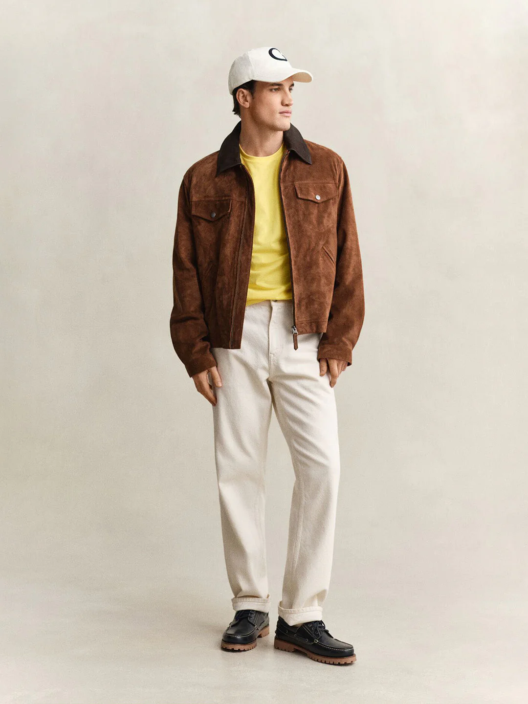 Gant Men Yellow Solid Regular Fit T-Shirt - Image 3
