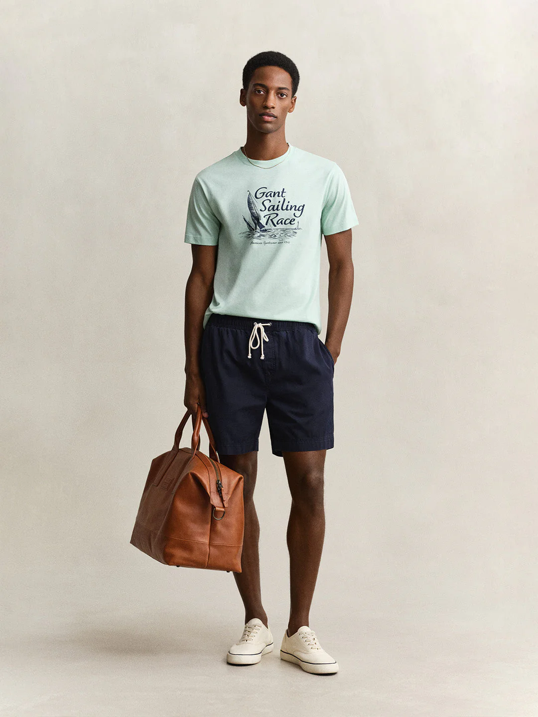 Gant Men Green Printed Regular Fit T-Shirt - Image 3