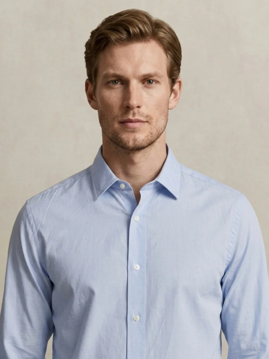 Gant Men Blue Solid Regular Fit Classic Poplin Shirt - Image 4