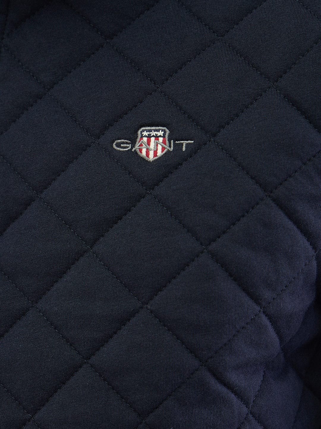 Gant Men Regular Navy Blue Quilted Sweatshirt - Image 5