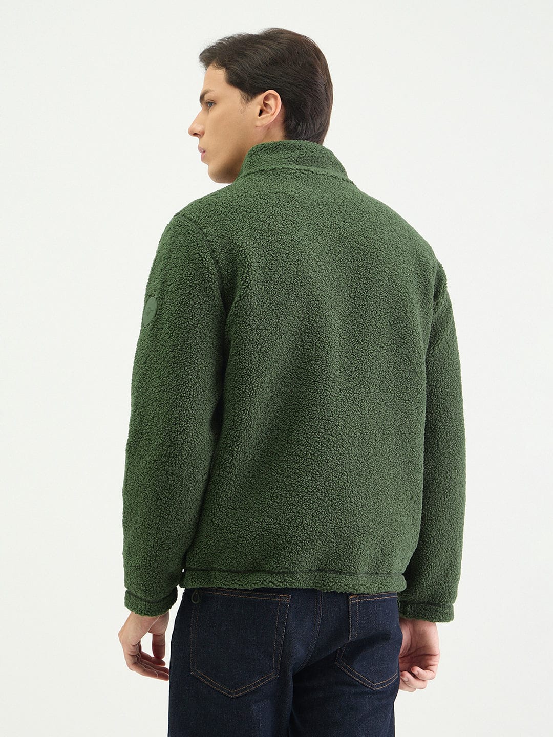 Gant Men Regular Green Textured Sweatshirt - Image 2