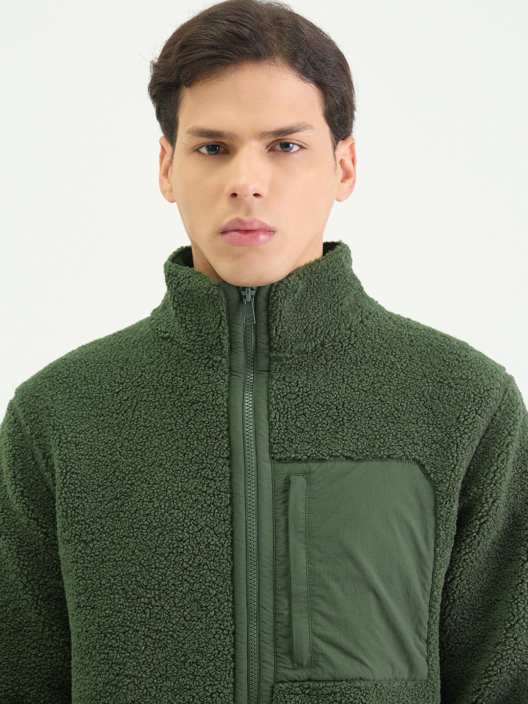 Gant Men Regular Green Textured Sweatshirt - Image 4