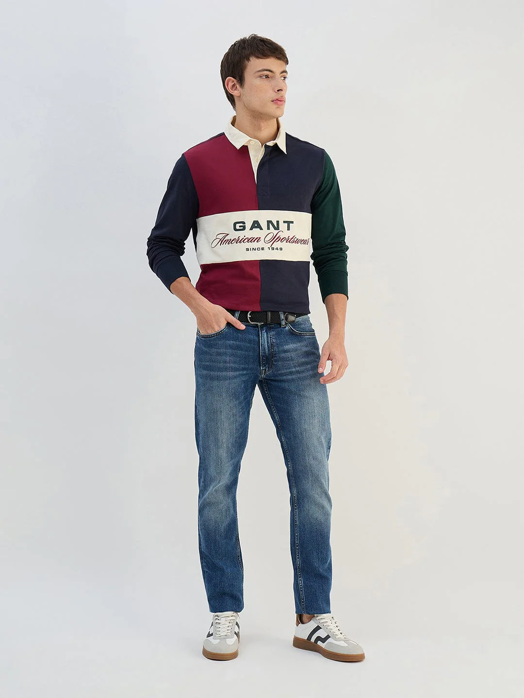 Gant Men Blue Logo Pure Cotton Collared Ruggers - Image 4