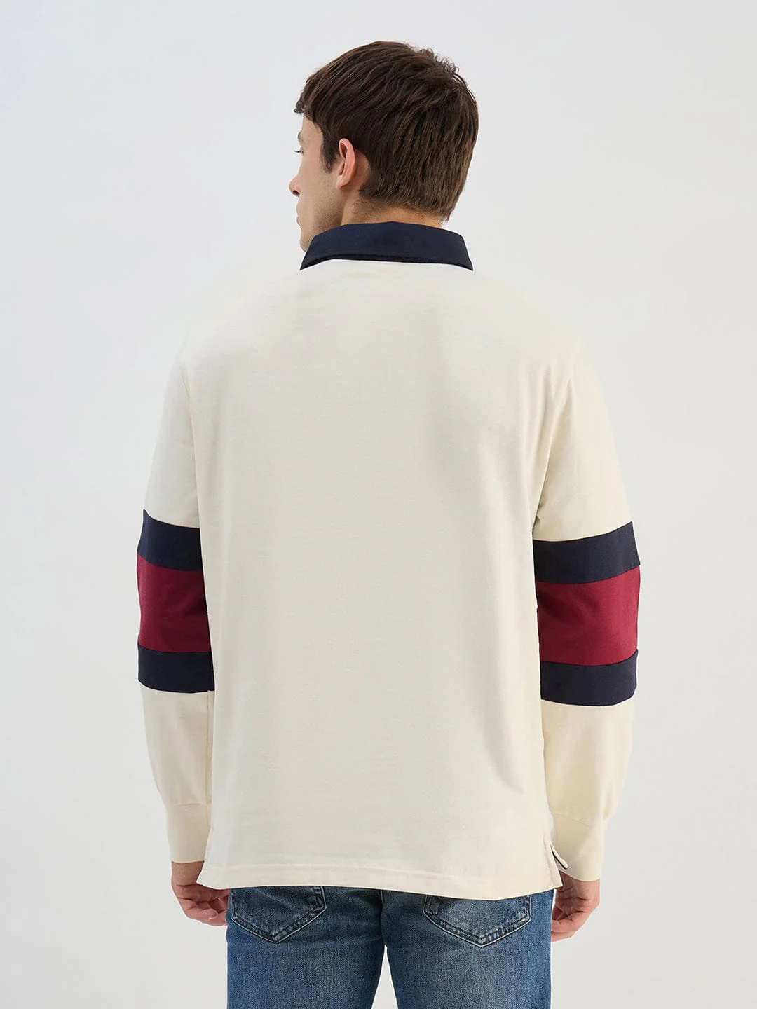 Gant Men Beige Logo Pure Cotton Collared Ruggers - Image 3