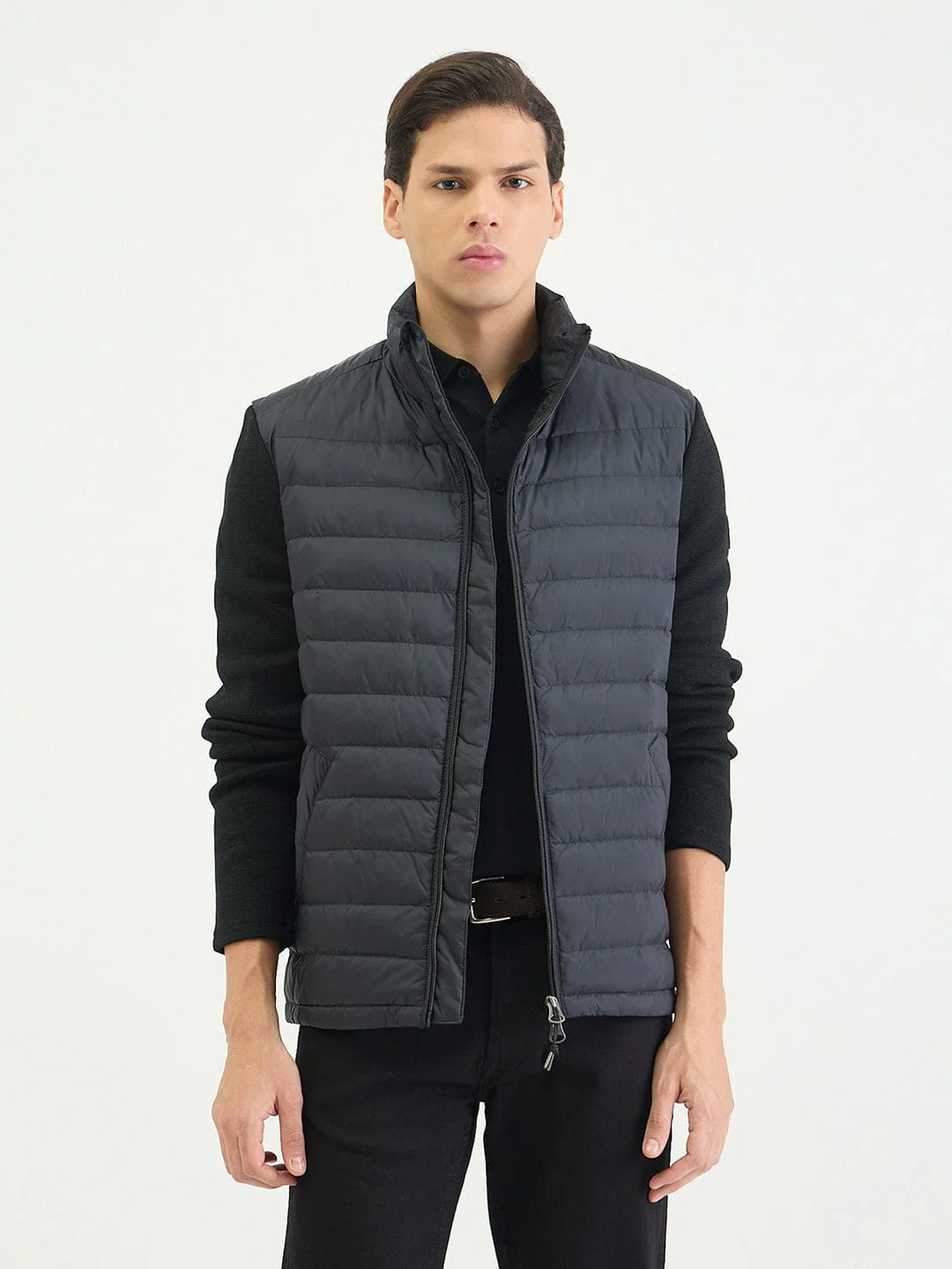 Gant Men Regular Dark Charcoal Black Quilted Jacket