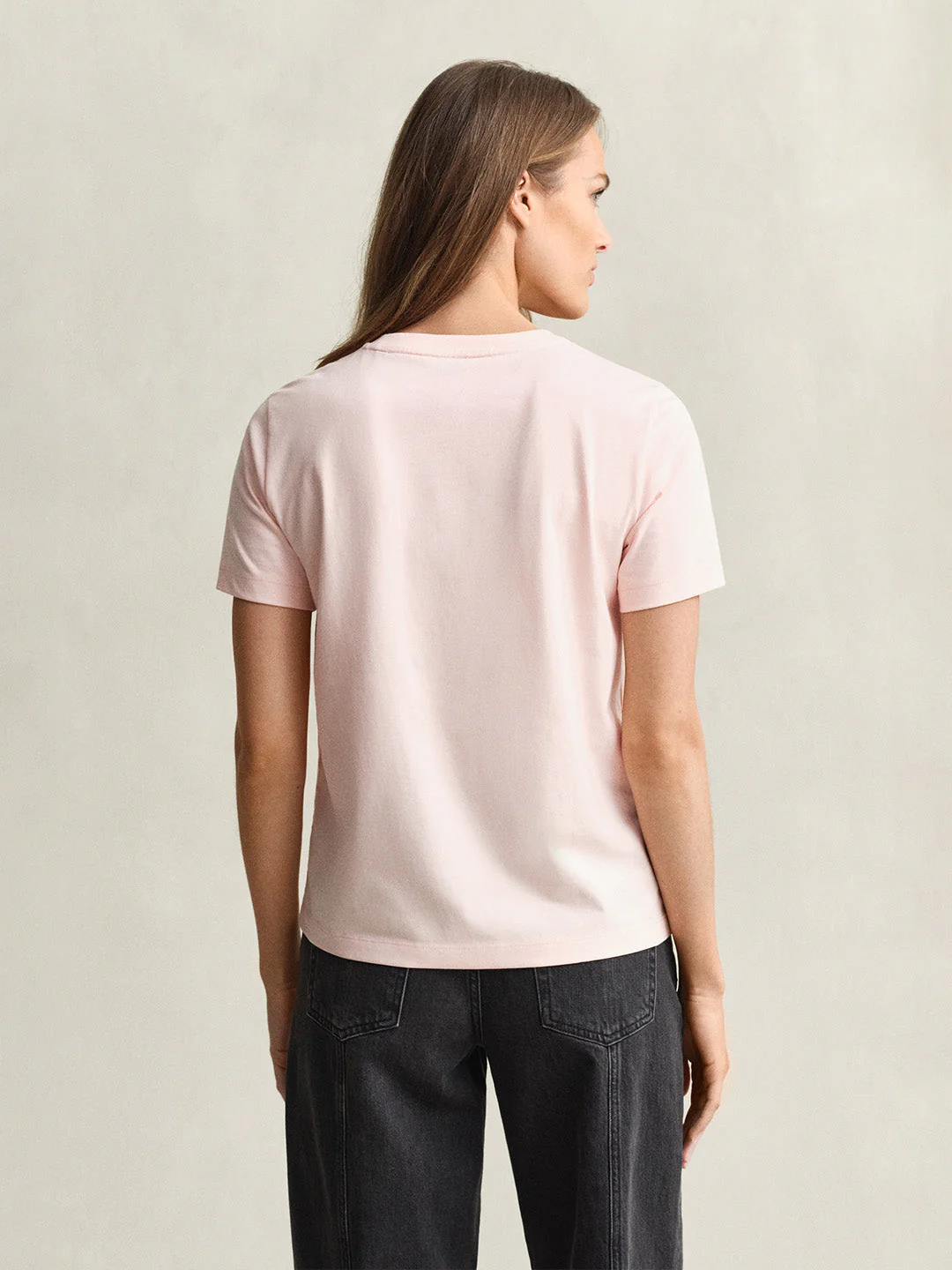 Gant Women Pink Printed Regular Fit Pure Cotton T-Shirt - Image 4