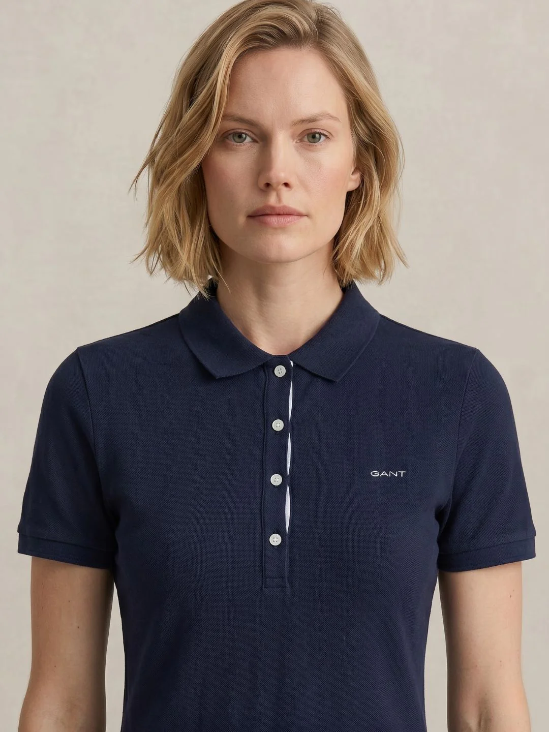 Gant Women Navy Blue Solid Stretchable Slim Fit Dress - Image 2