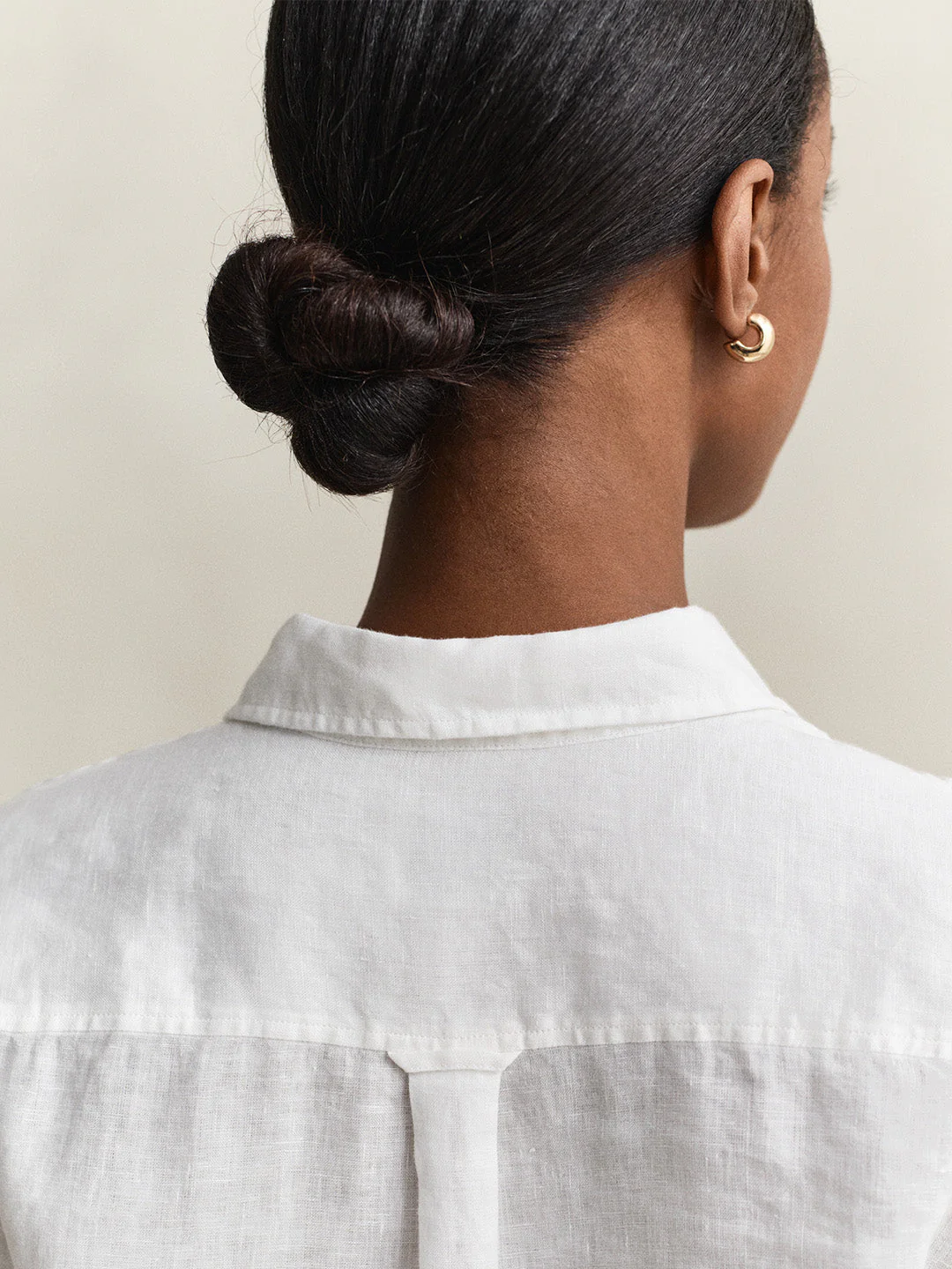 Gant Women White Solid Regular Fit Pure Linen Shirt - Image 2
