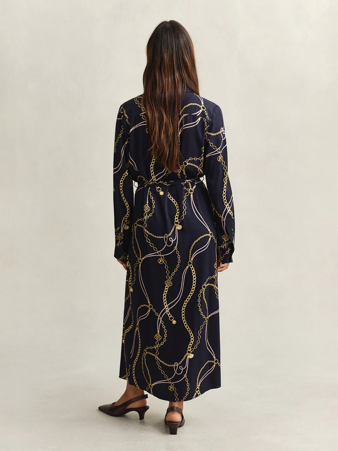 Gant Women Navy Blue Printed Regular Fit Dress - Image 2