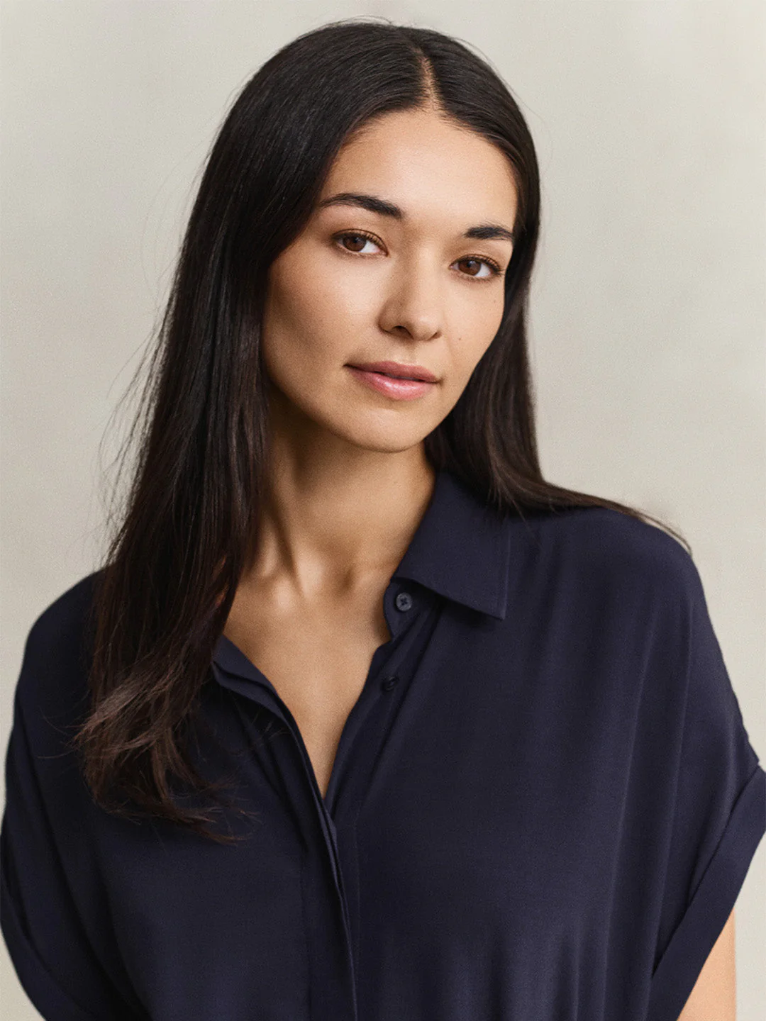 Gant Women Navy Blue Solid Relaxed Fit Dress - Image 2