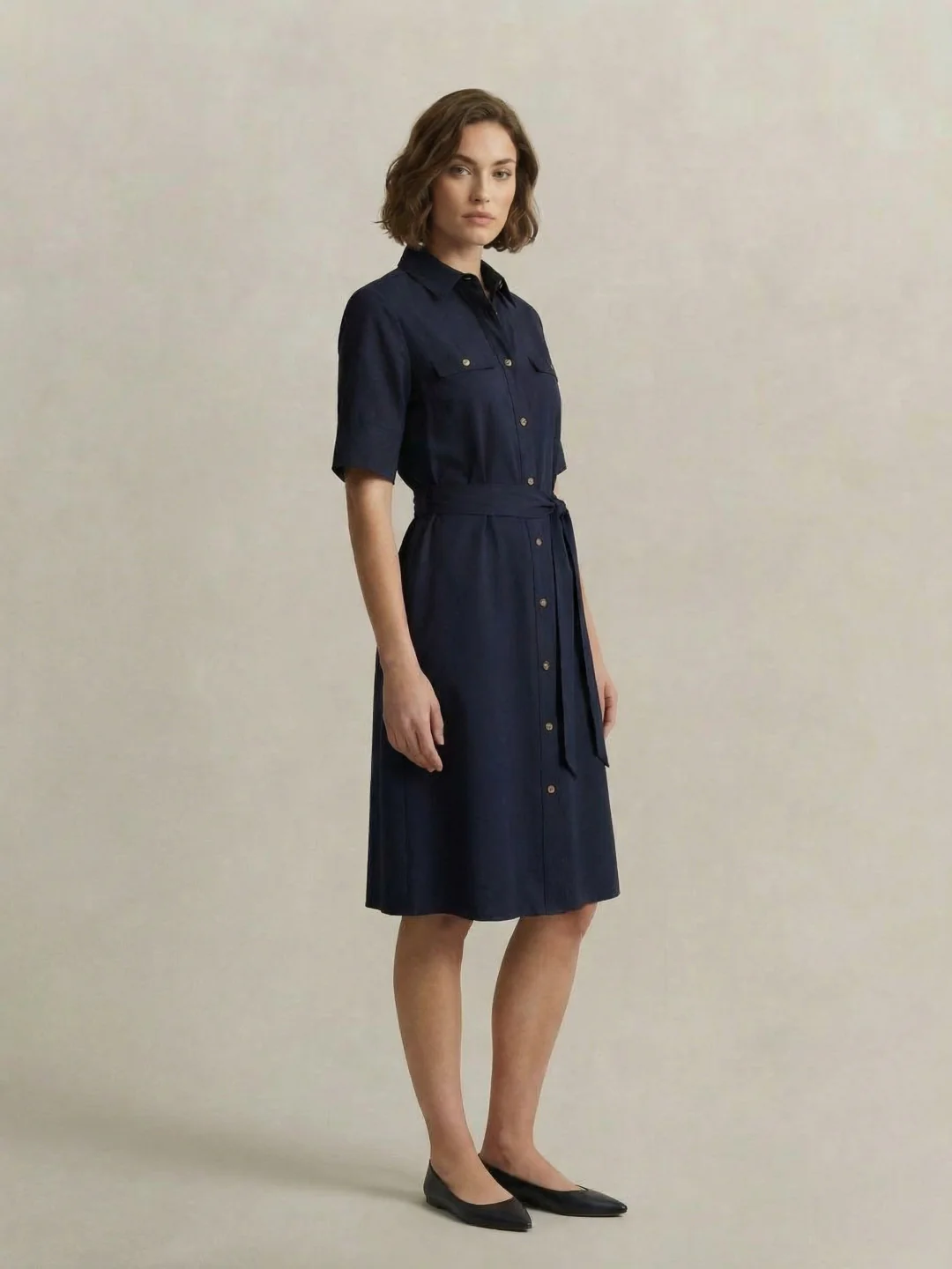 Gant Women Navy Blue Solid Regular Fit Dress - Image 3