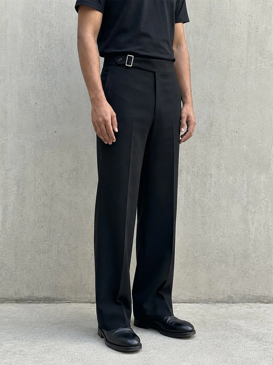 House of Rohit Doshi Men Black Regular Fit Flat Front Trouser - Image 4