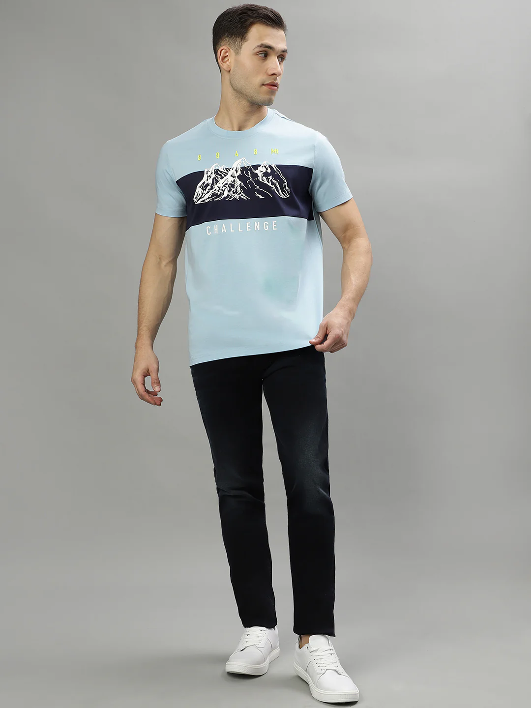 Iconic Men Dark Blue Solid Slim Fit Jeans - Image 5