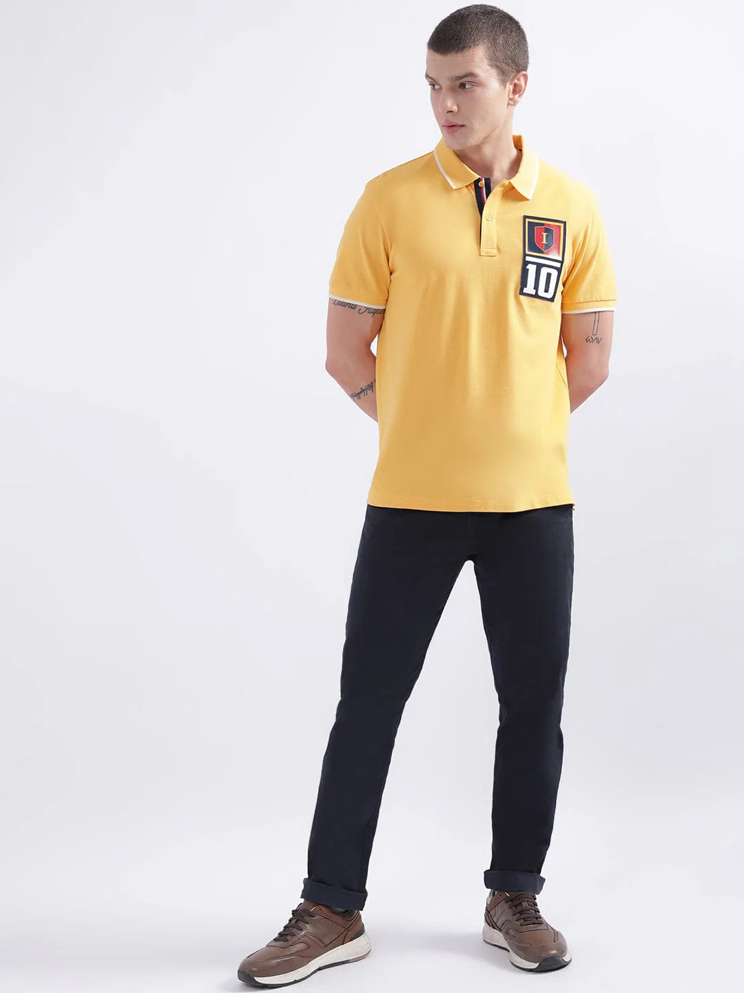 Iconic Men Blue Slim Fit Trouser - Image 5