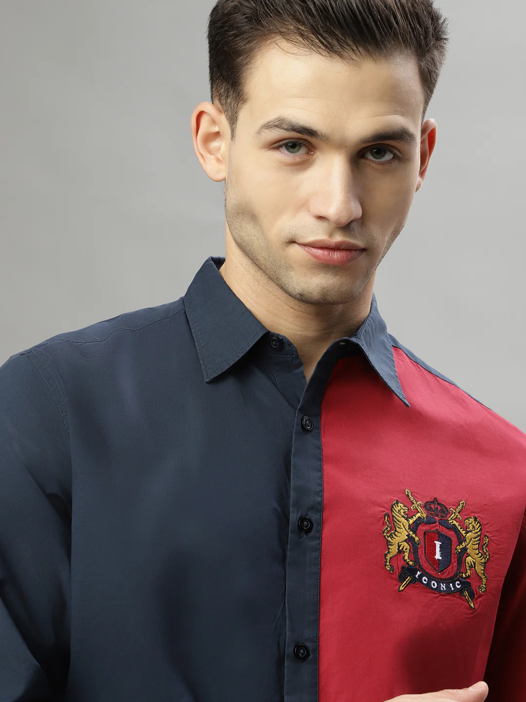 Iconic Multi Color Fashion Logo Regular Fit Shirt - Image 6