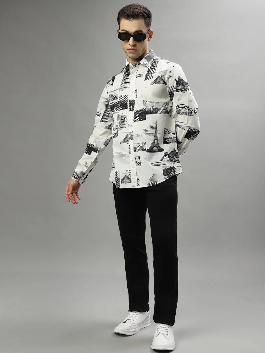 Iconic Men Black Shirt Collar Shirt - Image 5