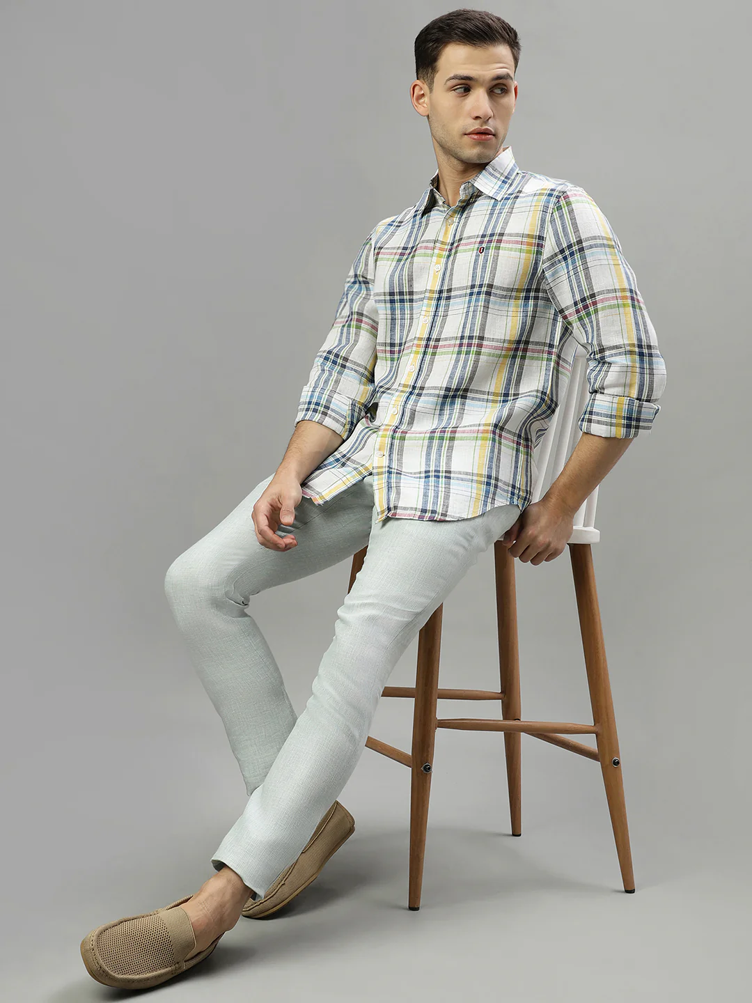 Iconic Multi Checked Regular Fit Shirt - Image 5