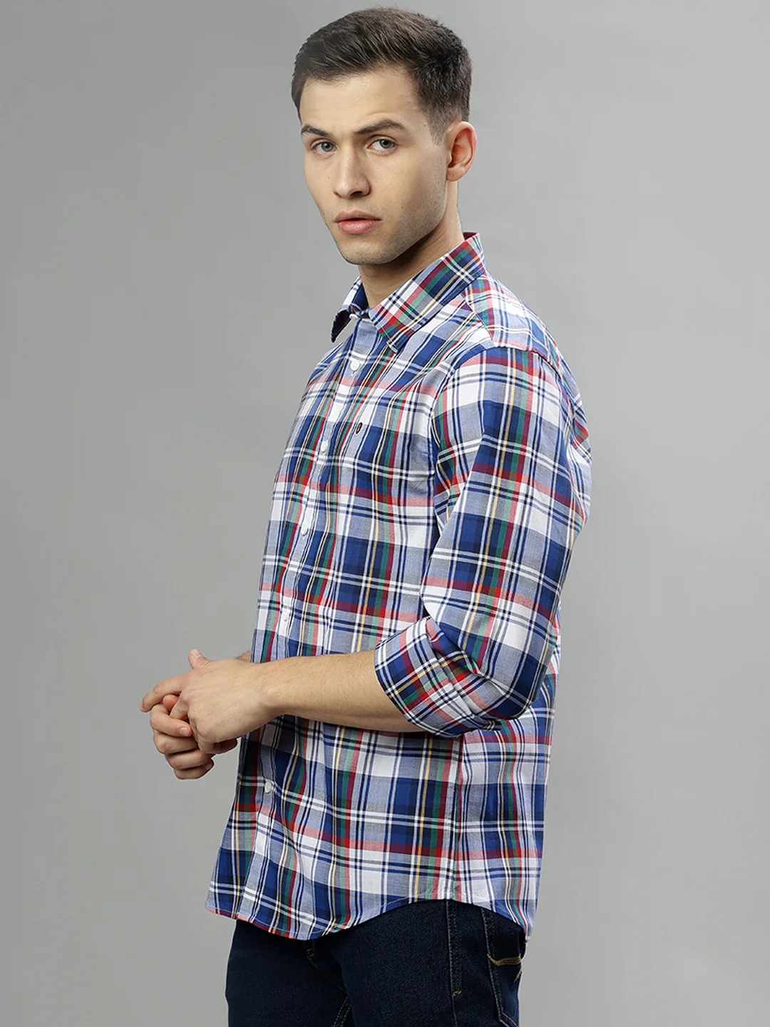 Iconic Multi Checked Regular Fit Shirt - Image 3