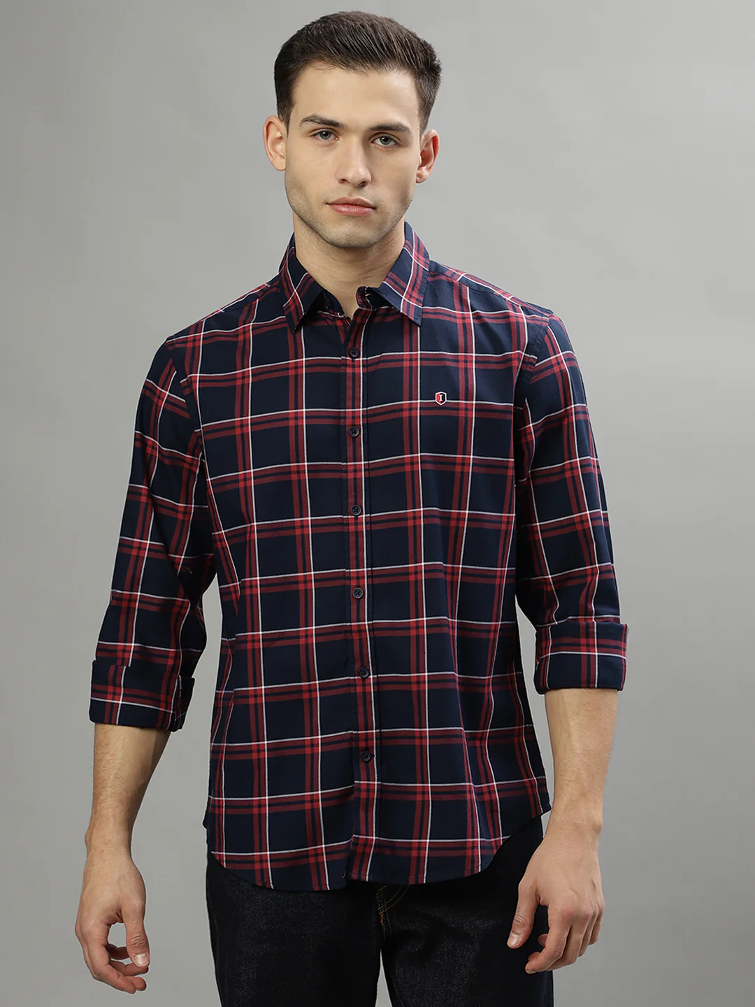 Iconic Multi Checked Regular Fit Shirt - Image 2