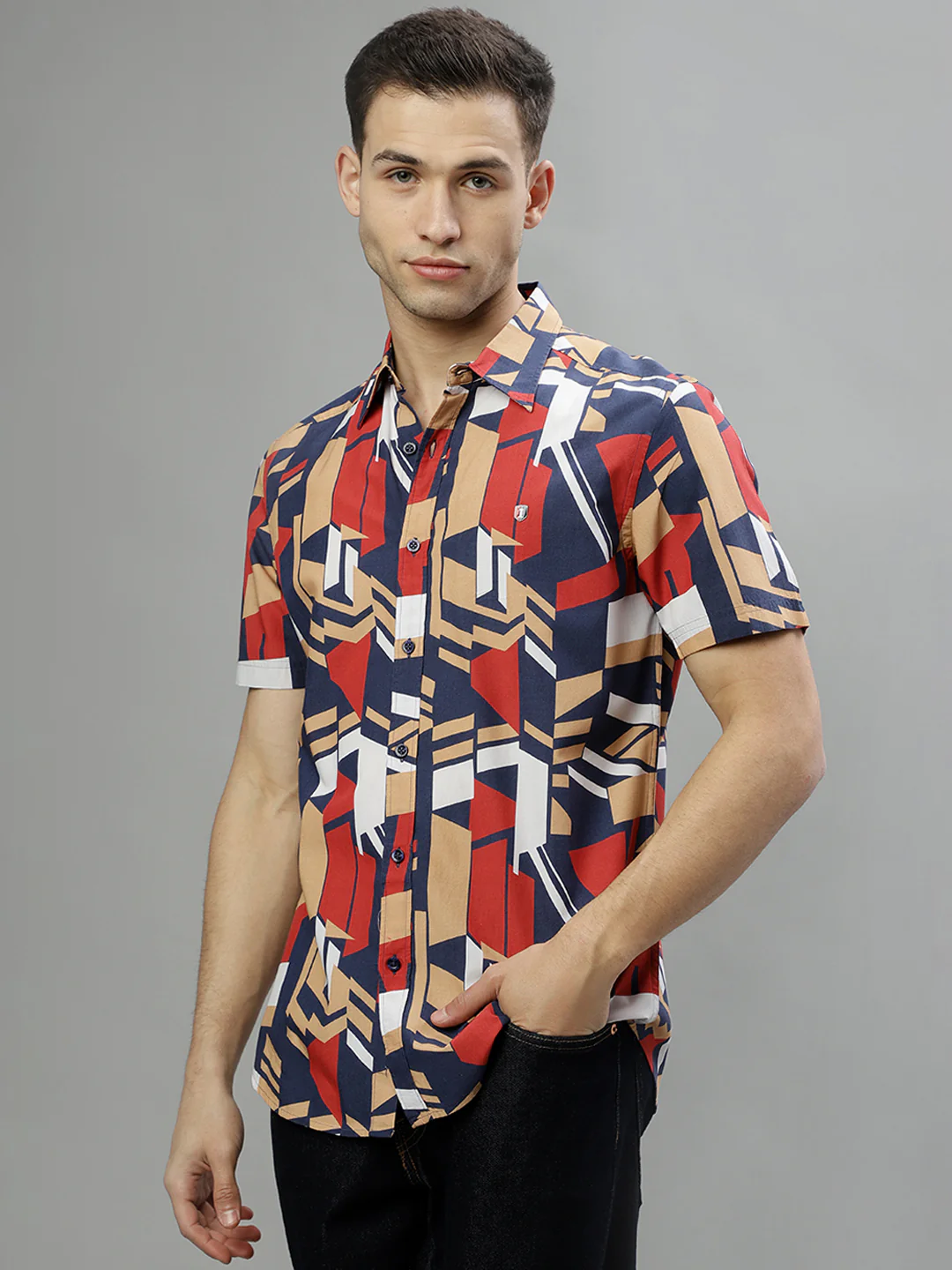 Iconic Multi Printed Regular Fit Shirt - Image 3