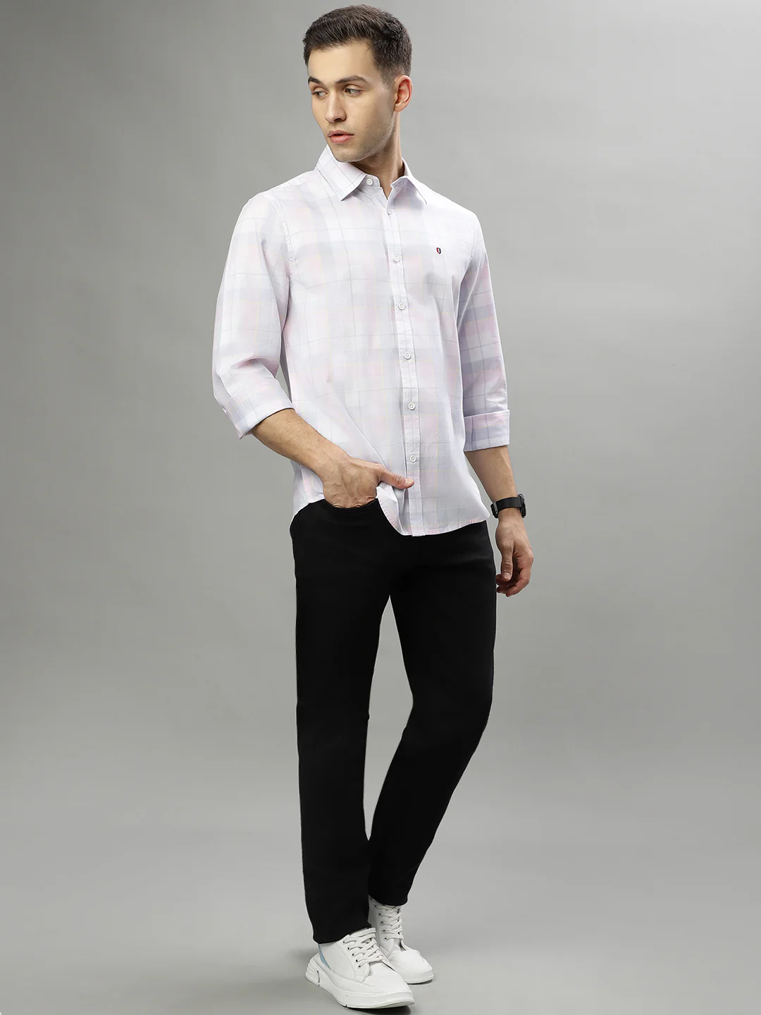 Iconic Multi Checked Regular Fit Shirt - Image 5