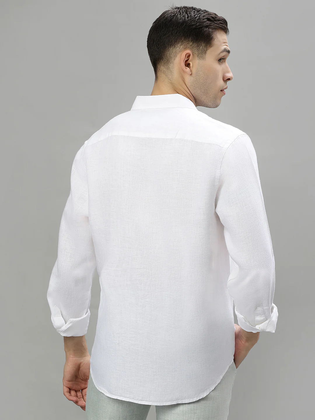 Iconic White Regular Fit Shirt - Image 4