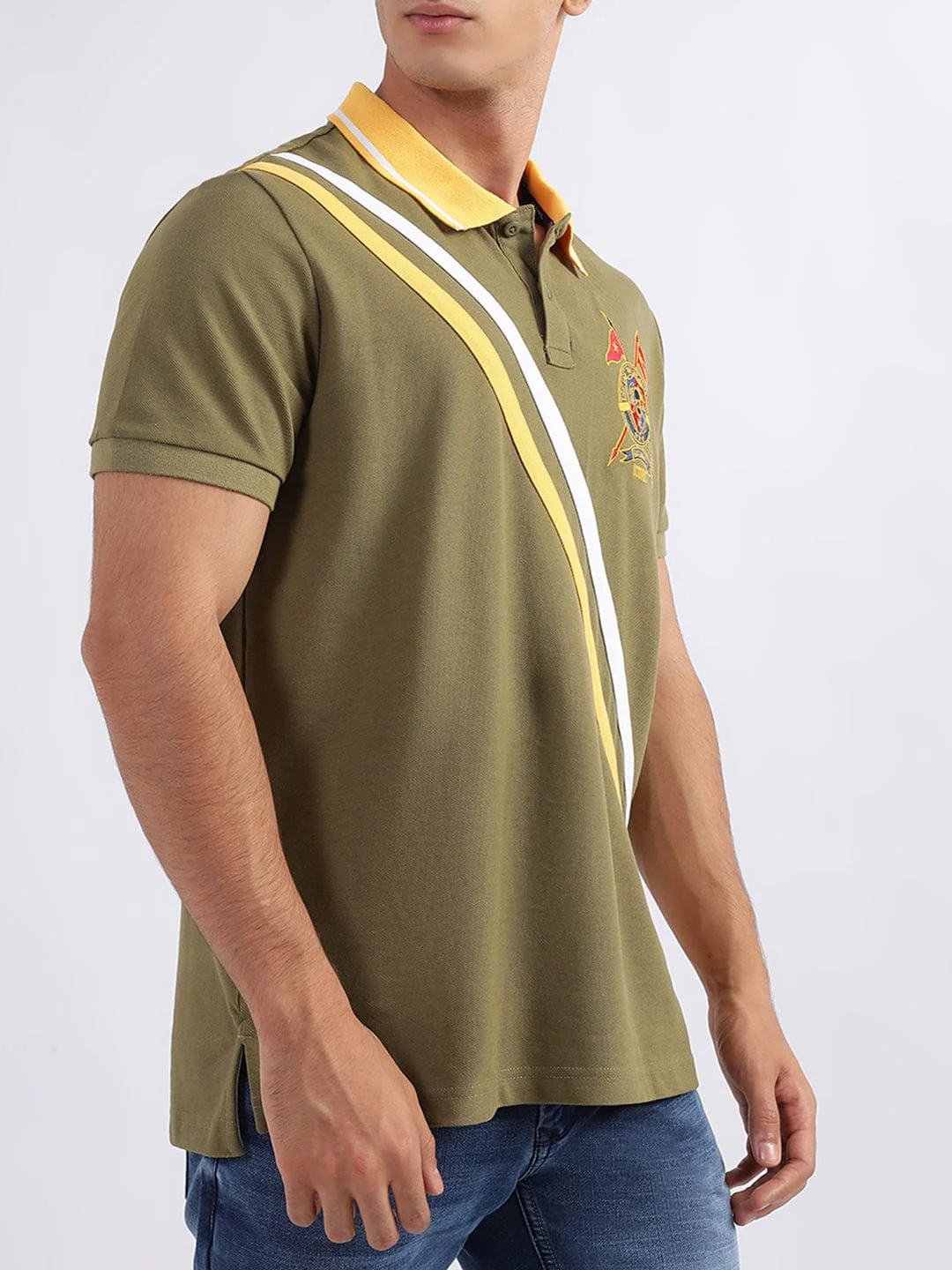 Iconic Men Green Polo Tshirt - Image 2