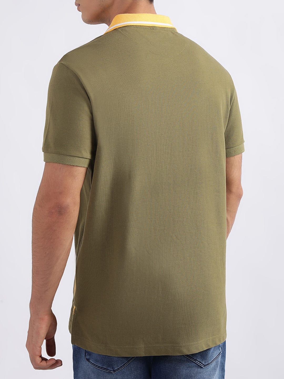 Iconic Men Green Polo Tshirt - Image 4