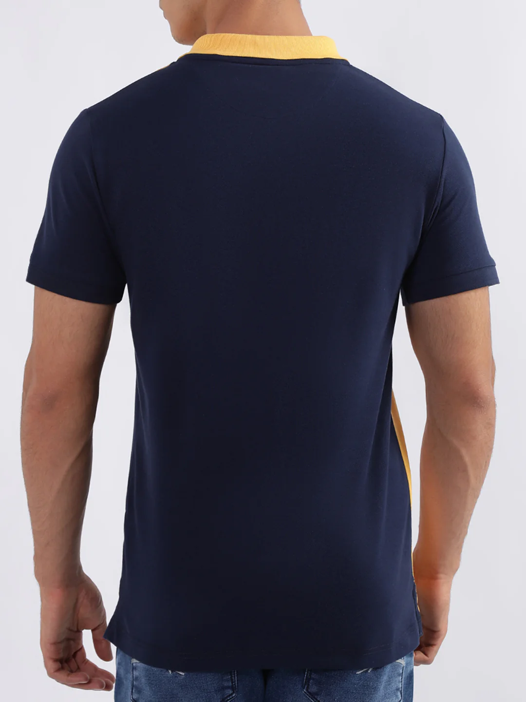Iconic Navy Logo Regular Fit Polo Tshirt - Image 4