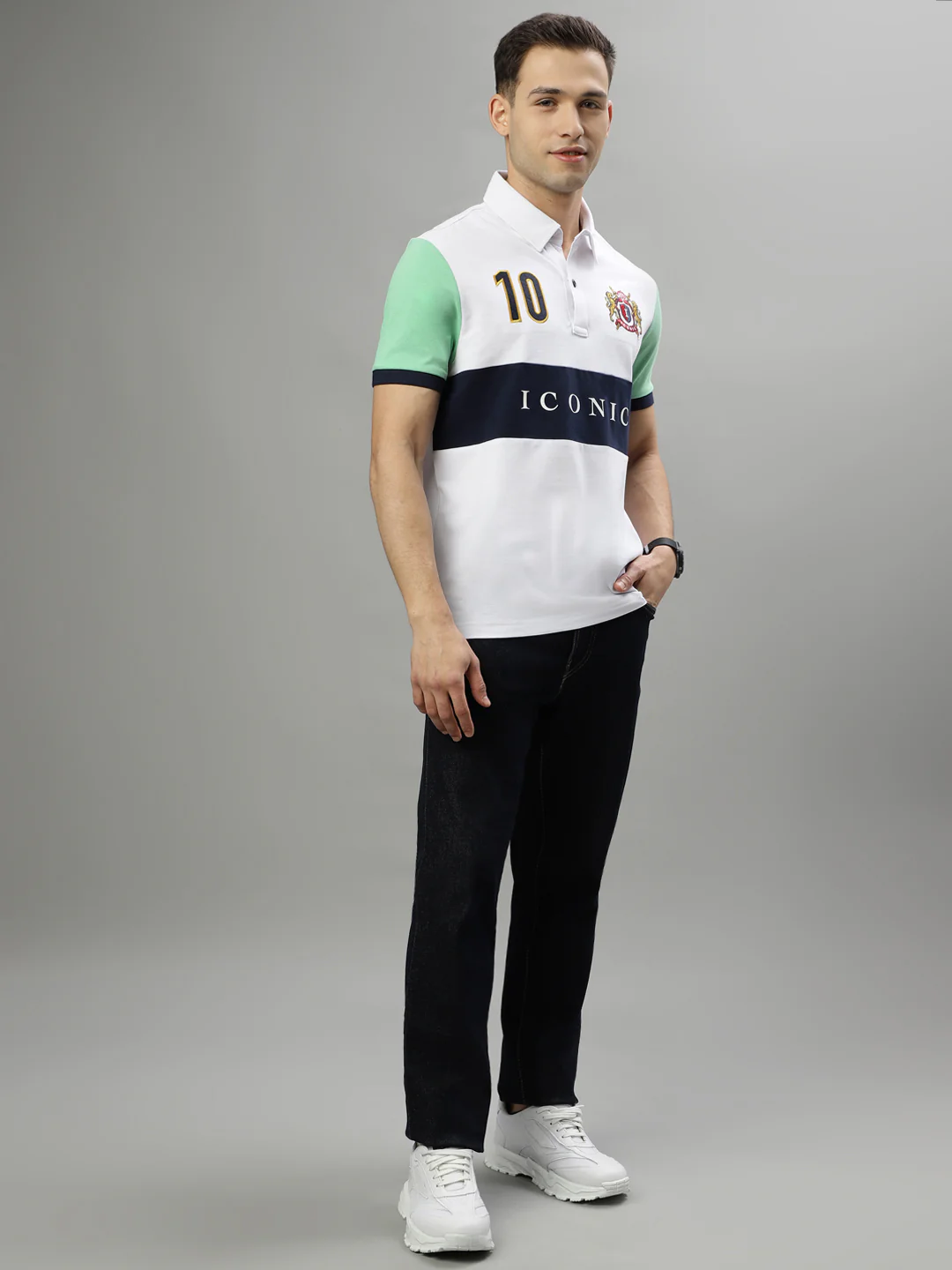 Iconic Multi Logo Regular Fit Polo Tshirt - Image 5