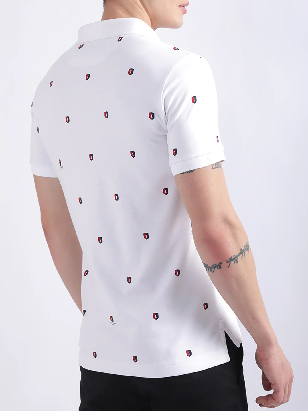 Iconic White Logo Regular Fit Polo Tshirt - Image 3