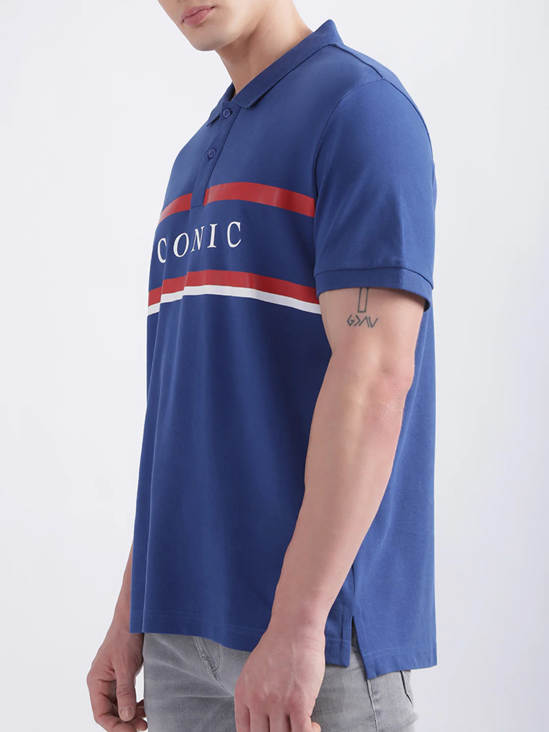 Iconic Navy Logo Regular Fit Polo Tshirt - Image 2