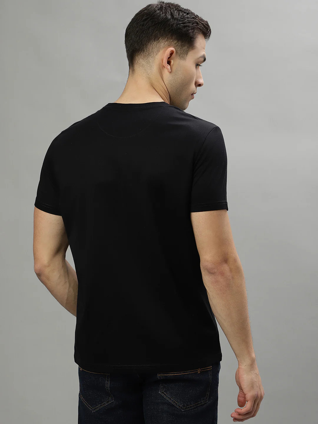 Iconic Black Logo Regular Fit Tshirt - Image 4