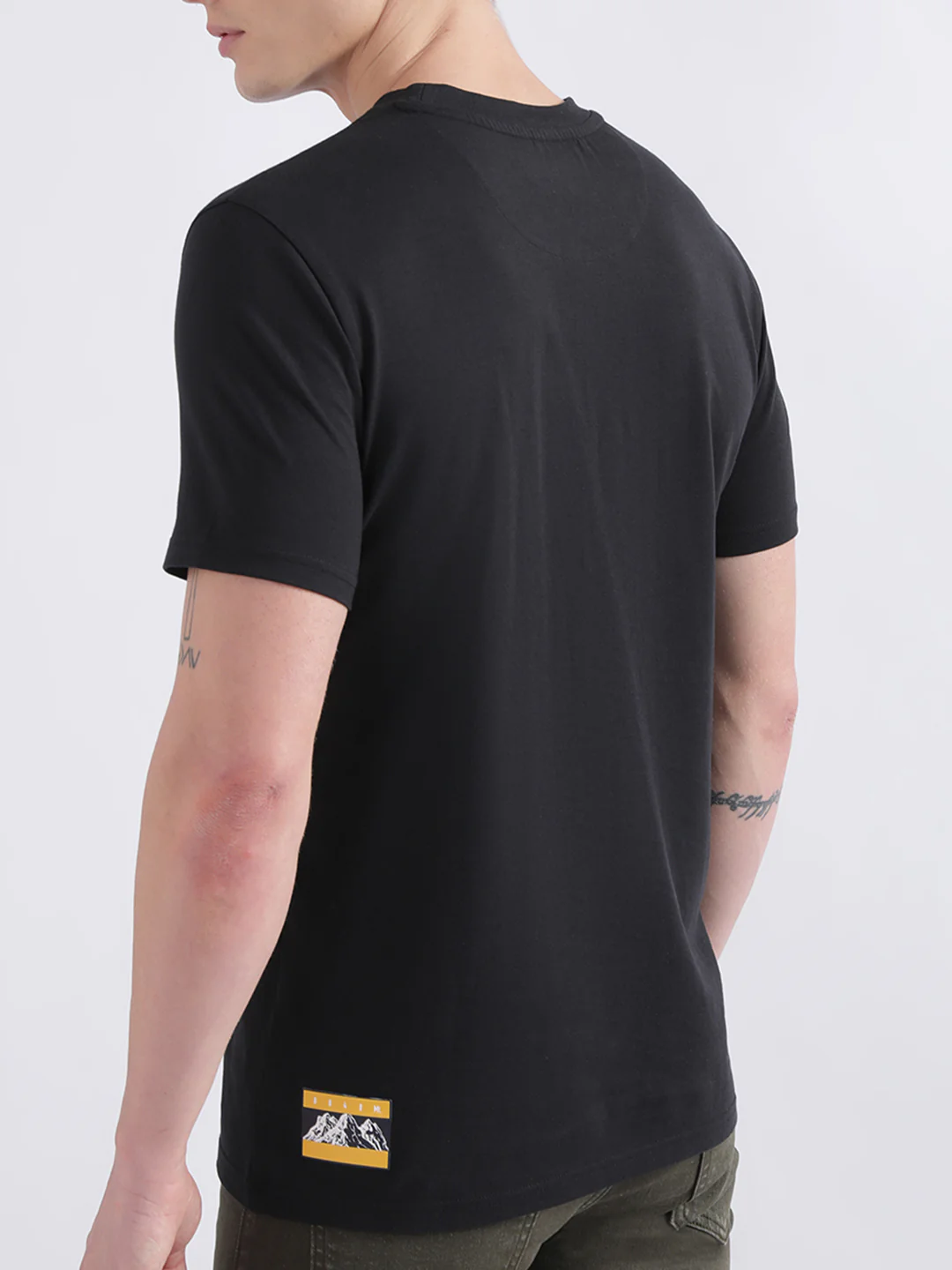 Iconic Black Logo Regular Fit Tshirt - Image 3