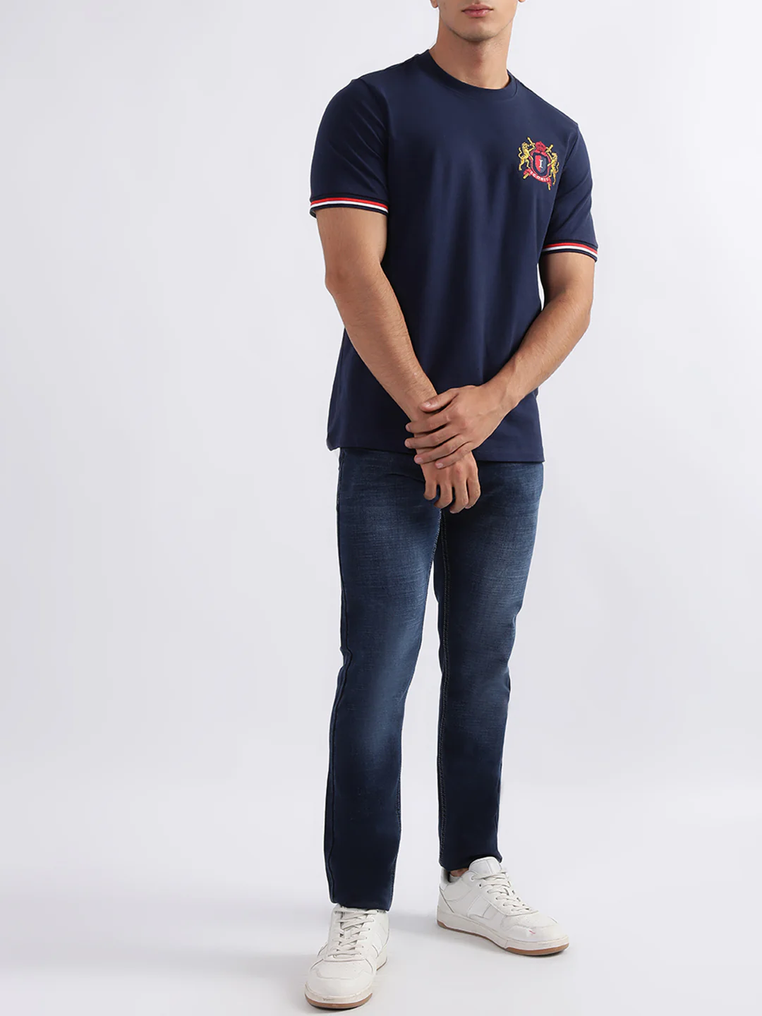 Iconic Navy Regular Fit Tshirt - Image 5