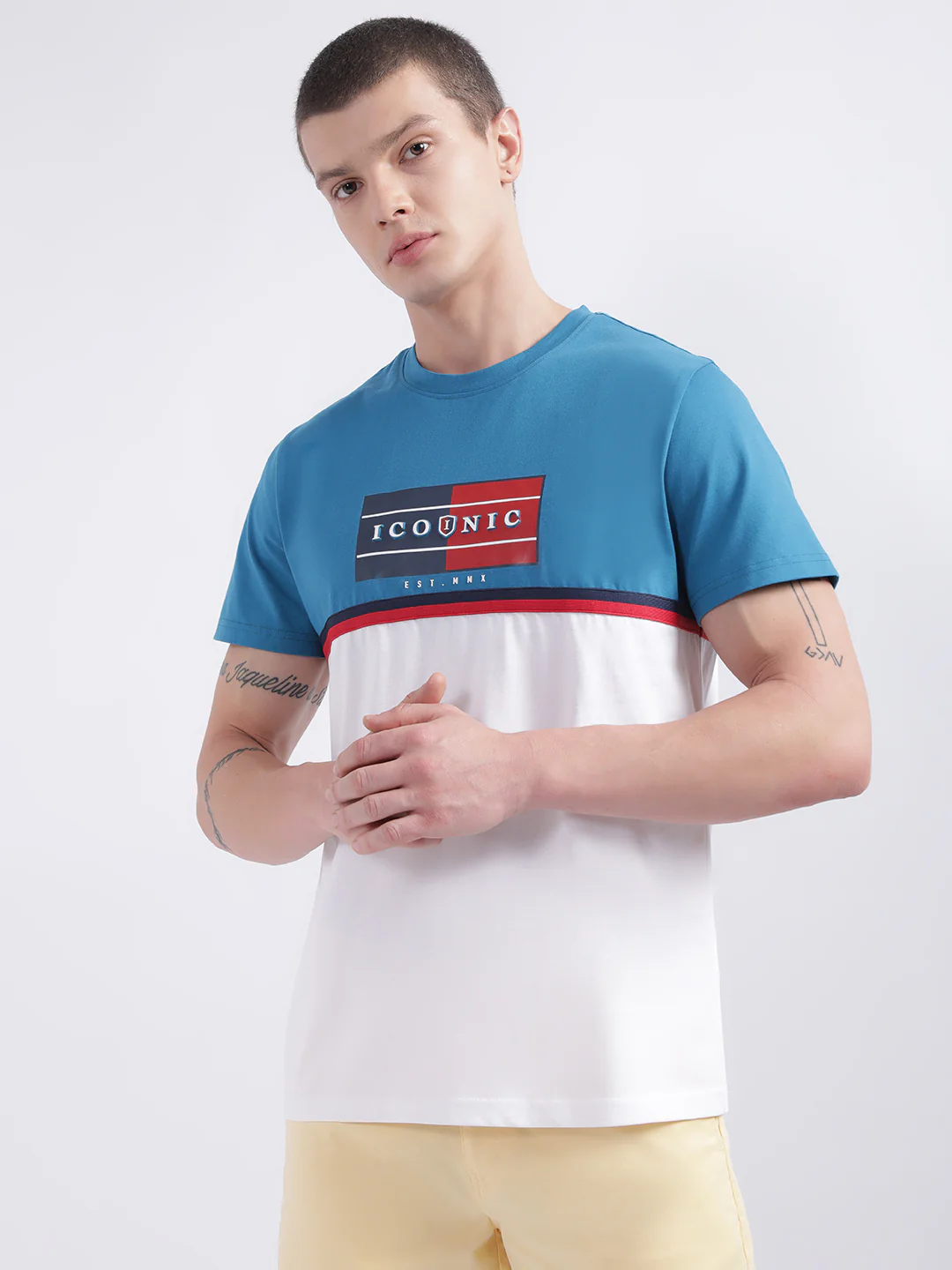Iconic Multi Logo Regular Fit Tshirt