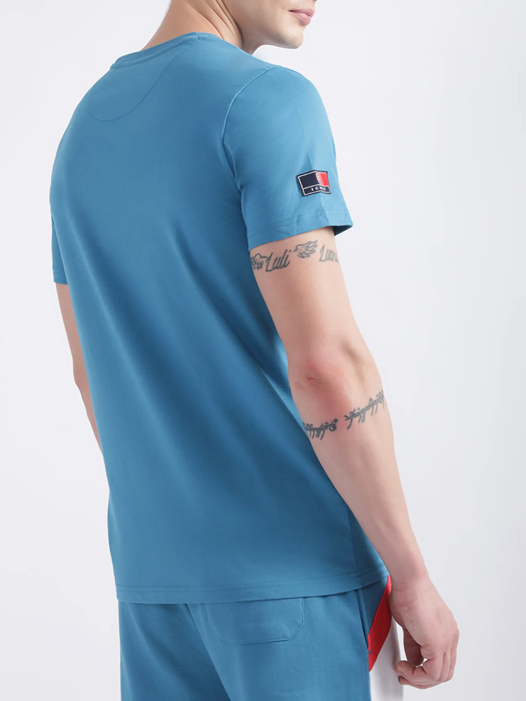Iconic Blue Striped Regular Fit Tshirt - Image 3